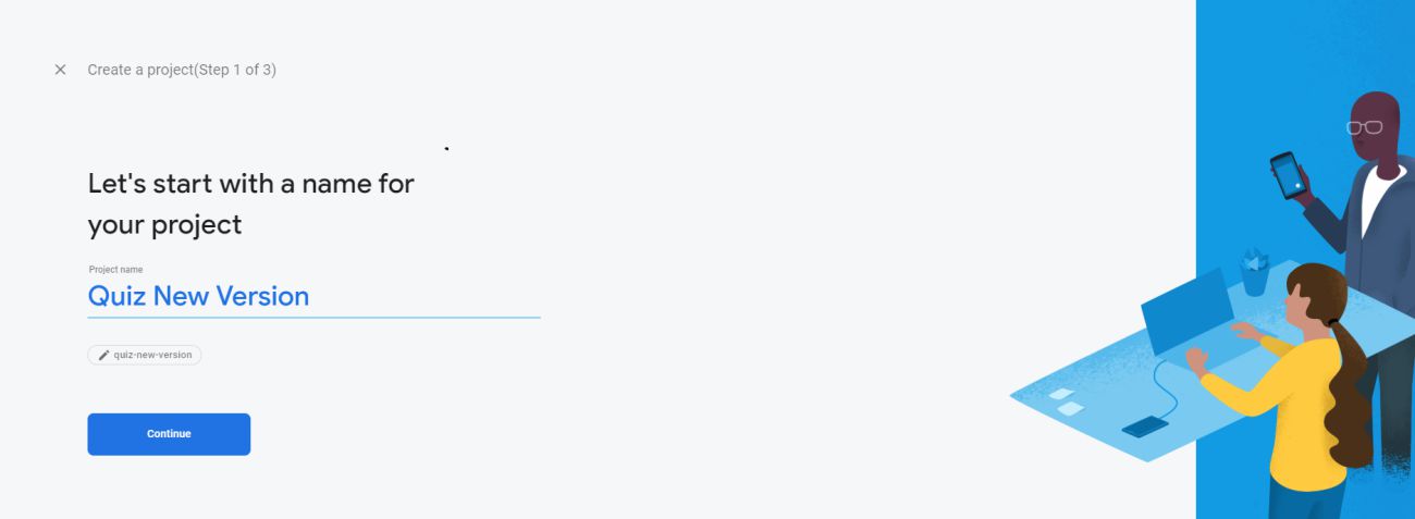 Create Firebase Project 1
